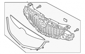 Grilă radiator Mazda CX-5 15-16