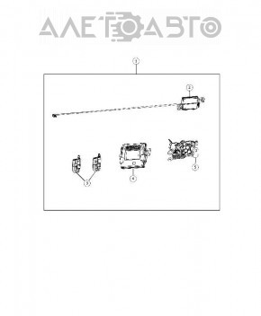 Замок капота Jeep Grand Cherokee WK2 11-15 с датчиком