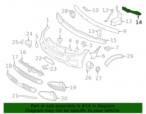 Кронштейн фары передний правый BMW X5 F15 14-18