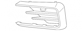 Решетка переднего бампера боковая левая VW Passat b8 16-19 USA R-Line