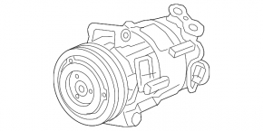 Компрессор кондиционера Chevrolet Impala 14-20 2.5