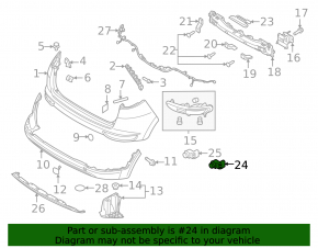 Senzori de parcare externi pentru bara spate Kia Sportage 17-19
