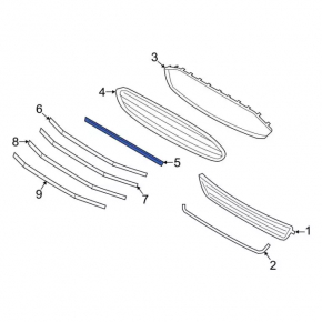 Grila radiatorului Ford Fusion mk5 13-16