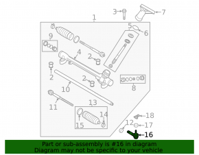 Рулевой наконечник левый Mazda CX-5 13-16