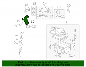 Воздуховод Mazda3 MPS 09-13 резина