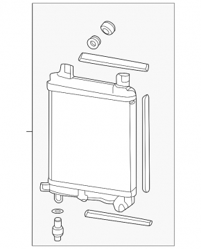 Radiator de răcire suplimentar dreapta Acura MDX 22-26 3.0 Tip S
