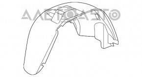 Подкрылок передний левый Jeep Grand Cherokee WK2 11-22
