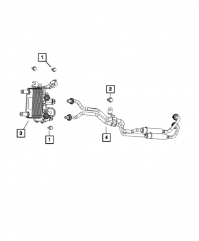 Răcitor ulei transmisie automată Jeep Grand Cherokee WL 21-25 3.6