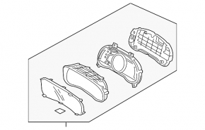 Tablou de bord Hyundai Ioniq 17-19 HEV cu afișaj mare
