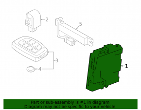 SMART KEY ASSY CONTROL MODULE Hyundai Ioniq 20-22 HEV