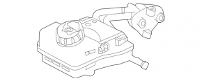 Rezervor pompă centrală de frână Mercedes Metris W447 16-23