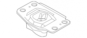 Подушка двигателя левая Ford Fusion mk5 13-14 1.5T, 1.6T, 2.0T, 2.5