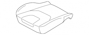 Водительское сидение Ford Edge 15-24 с airbag, электро, подогрев, кожа черная, Titanium