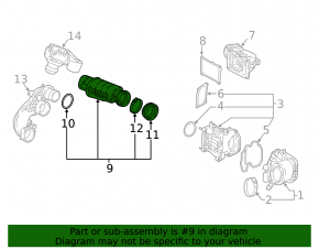 Воздуховод от компрессора Volvo XC60 18-22 T5, T6, T8
