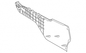 Ornament consolă centrală, lateral dreapta, Toyota Camry v70 18-24, bej deschis