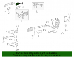 Заглушка ручки двери передняя правая Toyota Camry v70 18-24