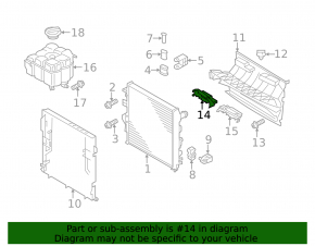 Conductă de aer radiator dreapta VW Touareg 13-16 3.0TDI, pachet upgrade