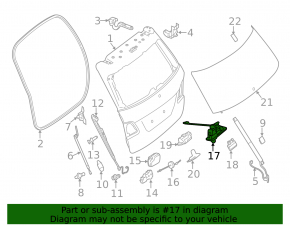 Ручка двери багажника Mercedes GLS-class X166 13-19 с кнопкой под камеру