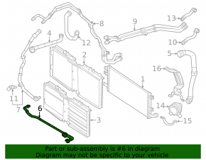 Патрубок системы охлаждения Mercedes W167 GLE 450 20-26