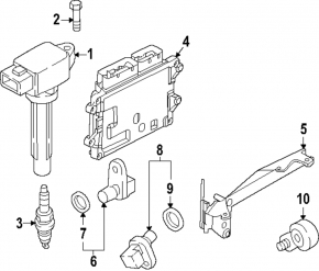 Кронштейн блока ECU компьютер двигателя Mazda CX-90 24-26 PHEV