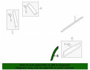 Ornamente aripă spate stânga, structură Mazda CX-50 25-26, hibrid