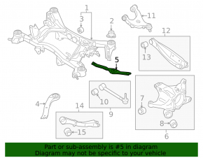 Распорка заднего подрамника Subaru Outback 15-19