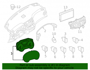 Щиток приборов Infiniti JX35 QX60 13-14 110к