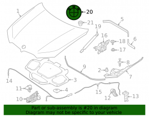Эмблема значок капота BMW X7 G07 19-26