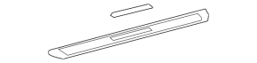 Capac prag exterior fata stanga Lexus IS 14-20 crom