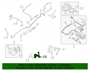 Senzor de înclinare caroserie dreapta pentru Land Rover Range Rover 13-21