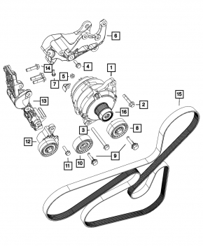 Генератор Jeep Compass 11-16 2.0 2.4