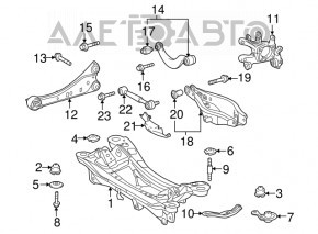 Подрамник задний Lexus CT200h 11-13