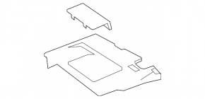 Capac motor stânga Lexus RX350 10-15 fără inserție