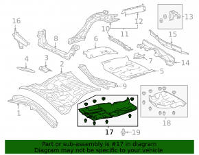 Защита днища правая Lexus RC 15-25
