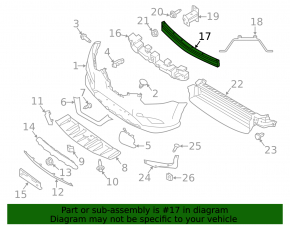 Amplificatorul de bara fata complet cu coltare Nissan Rogue 14-20 SUA tip1
