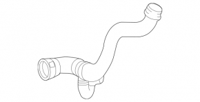 Патрубок охлаждения нижний Mercedes W166 ML/GLE 12-18