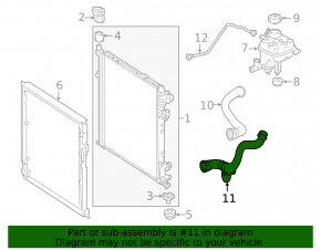 Țeavă de răcire inferioară Mercedes W166 ML/GLE 12-18