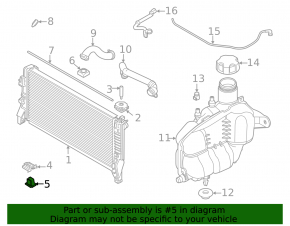 Крепление интеркулера нижнее левое BMW X1 F48 16-22 B46