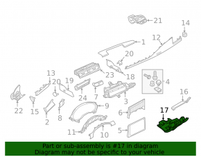 Genunchiere șofer bej pentru Audi A6 C7 12-18