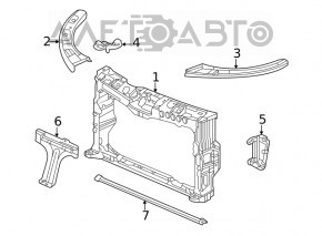 Кронштейн телевизора левый Honda Civic XI FE/FL 22-26