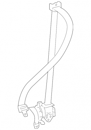 Пассажирский ремень безопасности Lexus GS300 GS350 GS430 GS450h 06-09 бежевый, тип 1