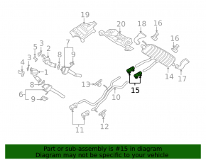 Хомут глушителя Audi A4 B8 08-16