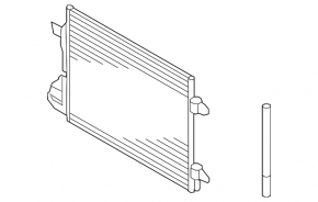 Radiatorul de aer condiționat al condensatorului VW Tiguan 09-17