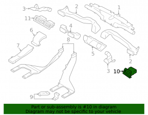 Conducta de aer pentru torpila stânga Subaru Legacy 15-19