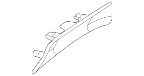 Накладка центральной консоли передняя Mercedes W167 GLE 350 450 20-23 бежевая