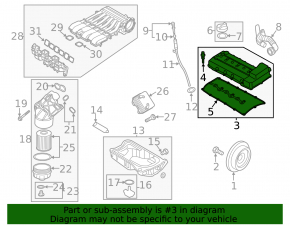 Крышка клапанов VW Atlas 18-23 3.6