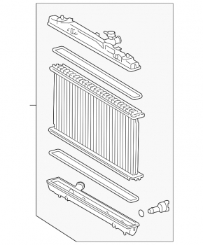 Radiator de răcire apă pentru Lexus ES300h 13-18, nou, neoriginal