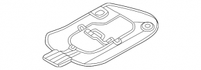 Лючок защиты двигателя Kia Niro 23-26 HEV, PHEV задний