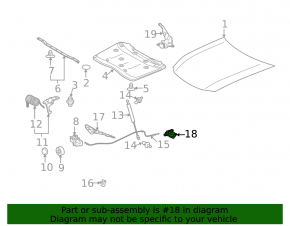Ручка открытия замка капота Lexus LS460 LS600h 07-09 беж