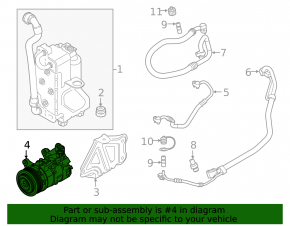 Compresor aer condiționat BMW X7 G07 19-26 3.0T MHEV 48V